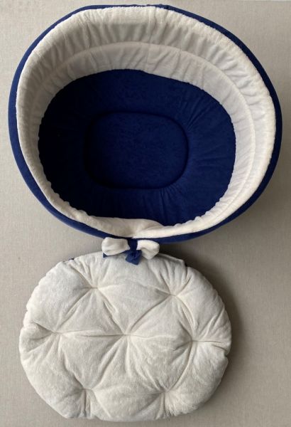 Bettchen- Spar Luxus blau / Mikrofaser polar mit Kissen Nr.1